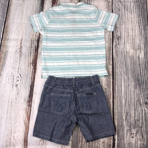 NWT Calvin Klein 2Pc Jean Set Boys Size 24M - Picture 5 of 16